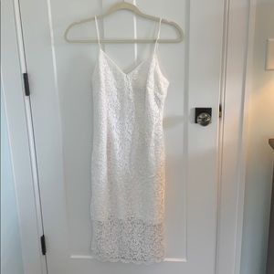 White House Black Market white lace dress